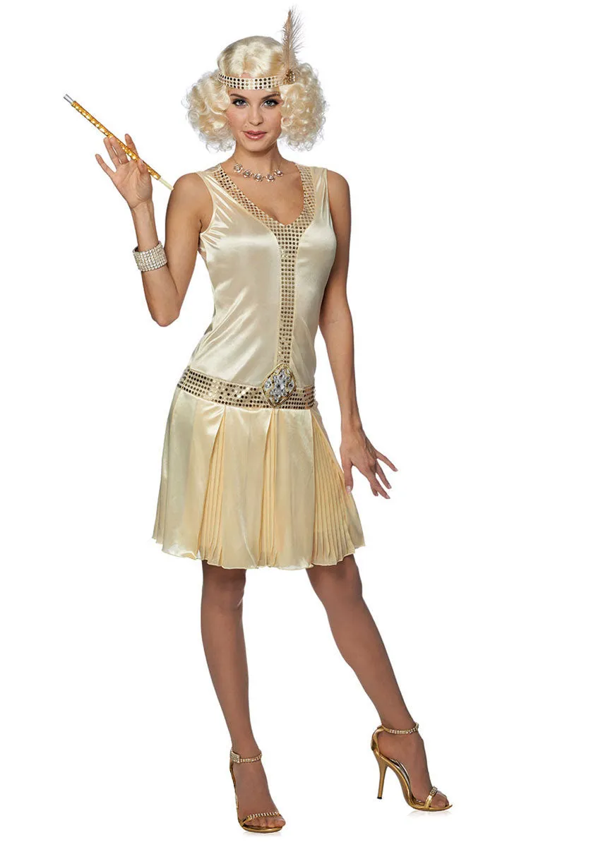 1920's Debutante Champagne Costume