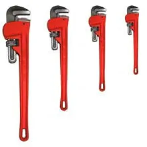 4 Piece Pipe Wrench Plumber's Tool Set