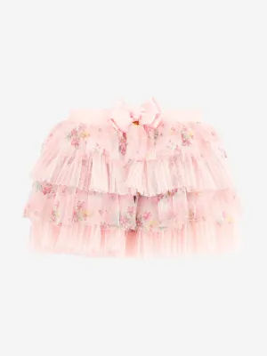 Angels Face Girls Abbie Floral Skirt in Pink