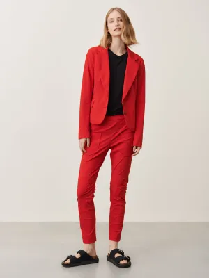 Atina Blazer Technical Jersey | Red