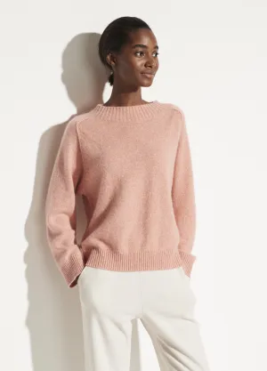 Band Collar Raglan Pullover in Peach Blossom