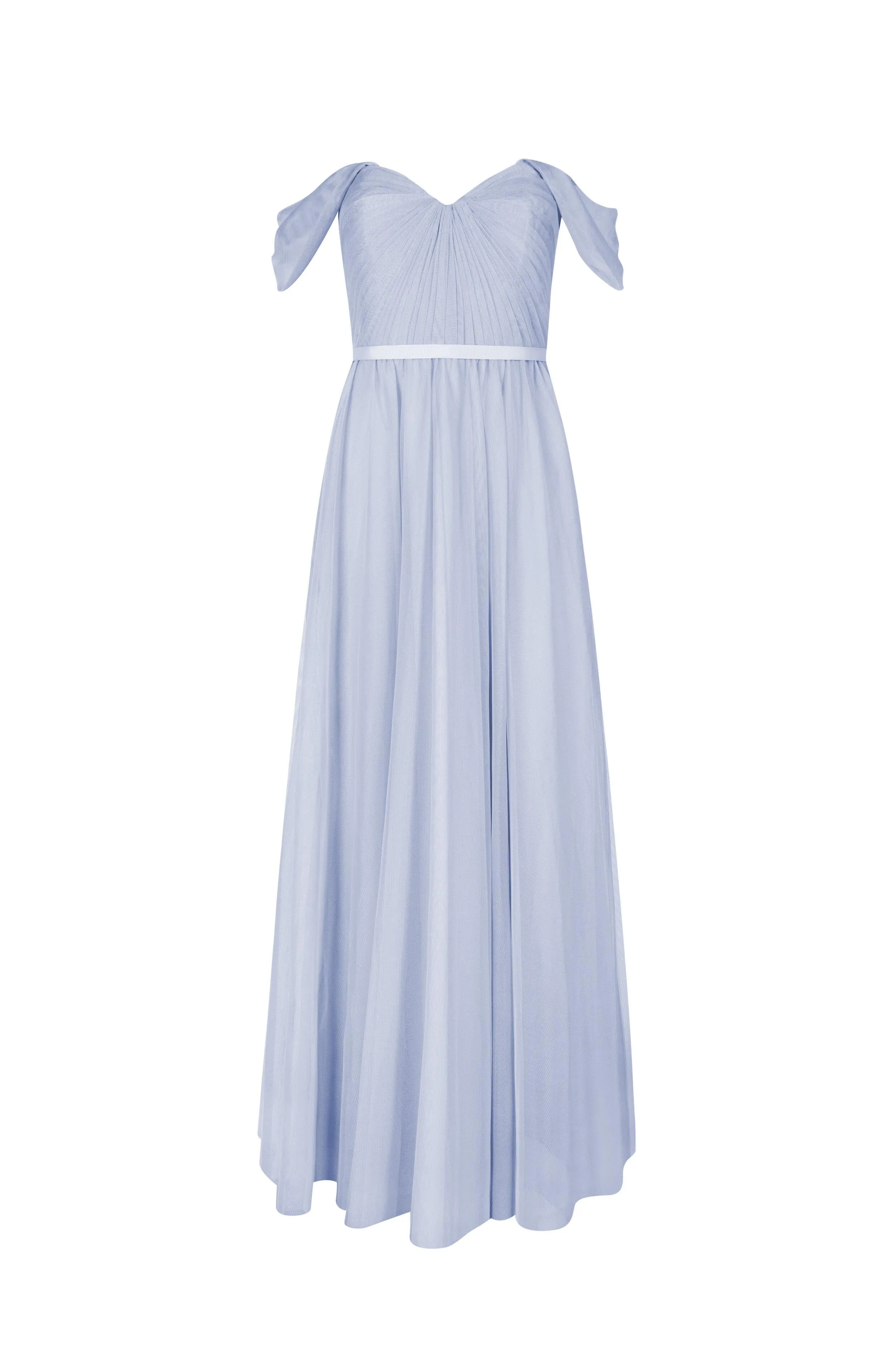 Bardot Bridesmaid Dress In Bluebird Tulle