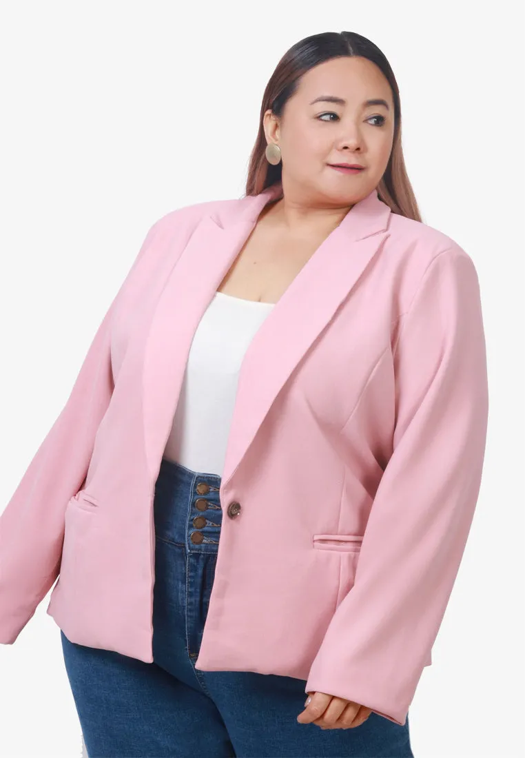 Blume Premium Iron-less Work Blazer - Pink