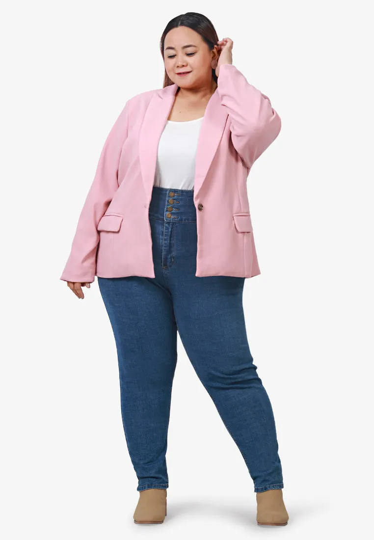 Blume Premium Iron-less Work Blazer - Pink