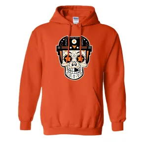 Bullies Skull Pullover Hoodie | Bullies Candy Skull Orange Pull Over Hoodie