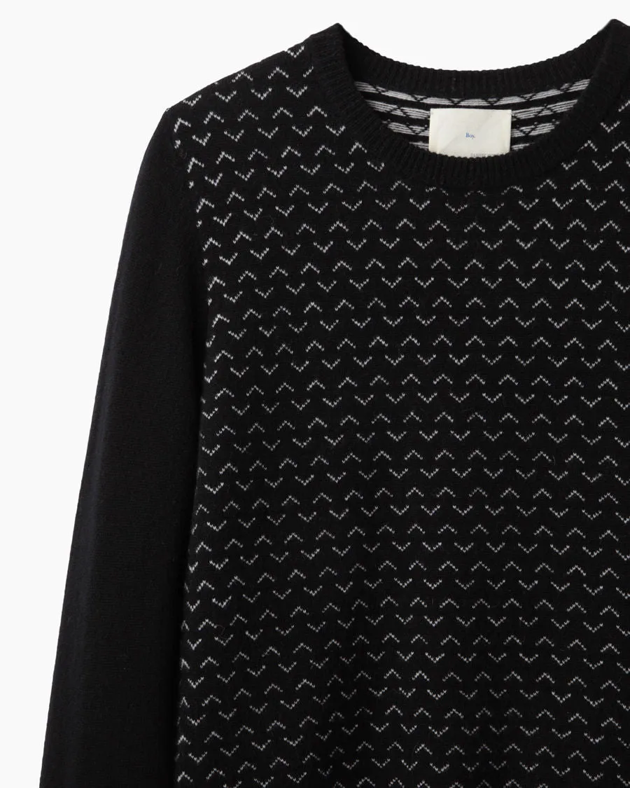 Cashmere Jacquard Pullover