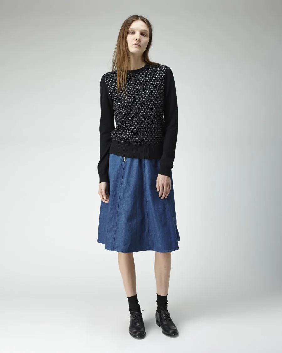 Cashmere Jacquard Pullover