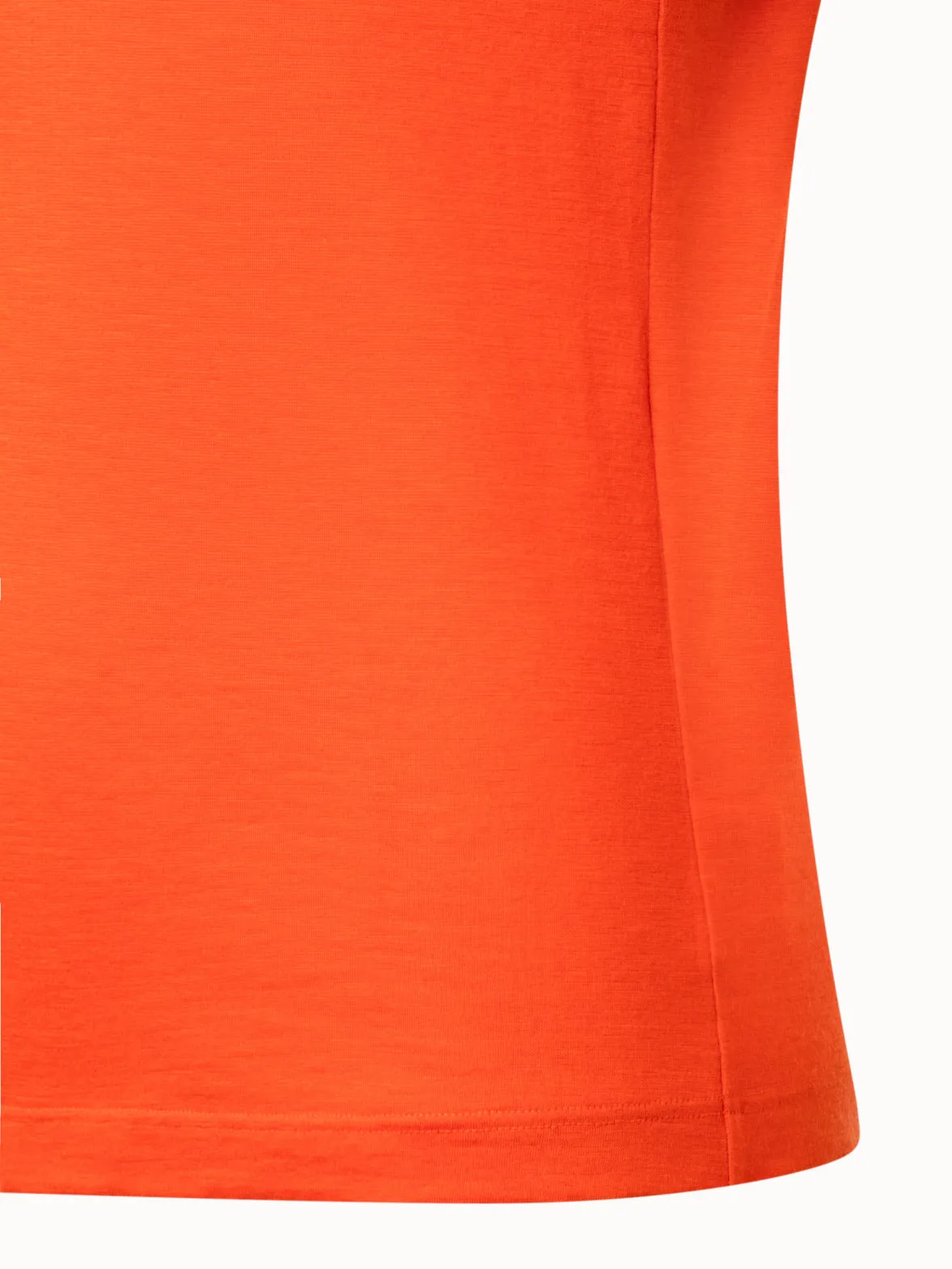 Cashmere Silk Jersey Mock Neck Pullover