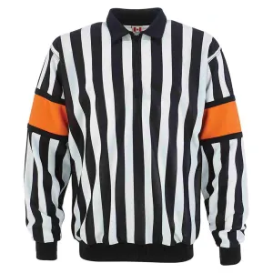 CCM Senior Pro 150 Hockey Referee Jersey (Orange Arm Band)