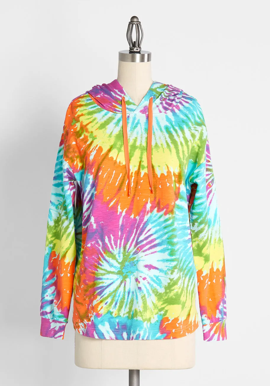 Day Tripping In Tie-Dye Hoodie