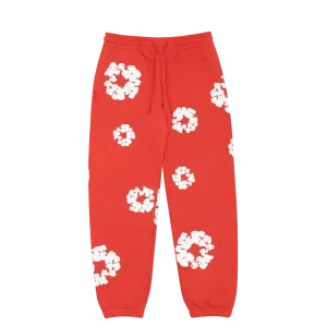 Denim Tears The Cotton Wreath Sweatpants 'Red'