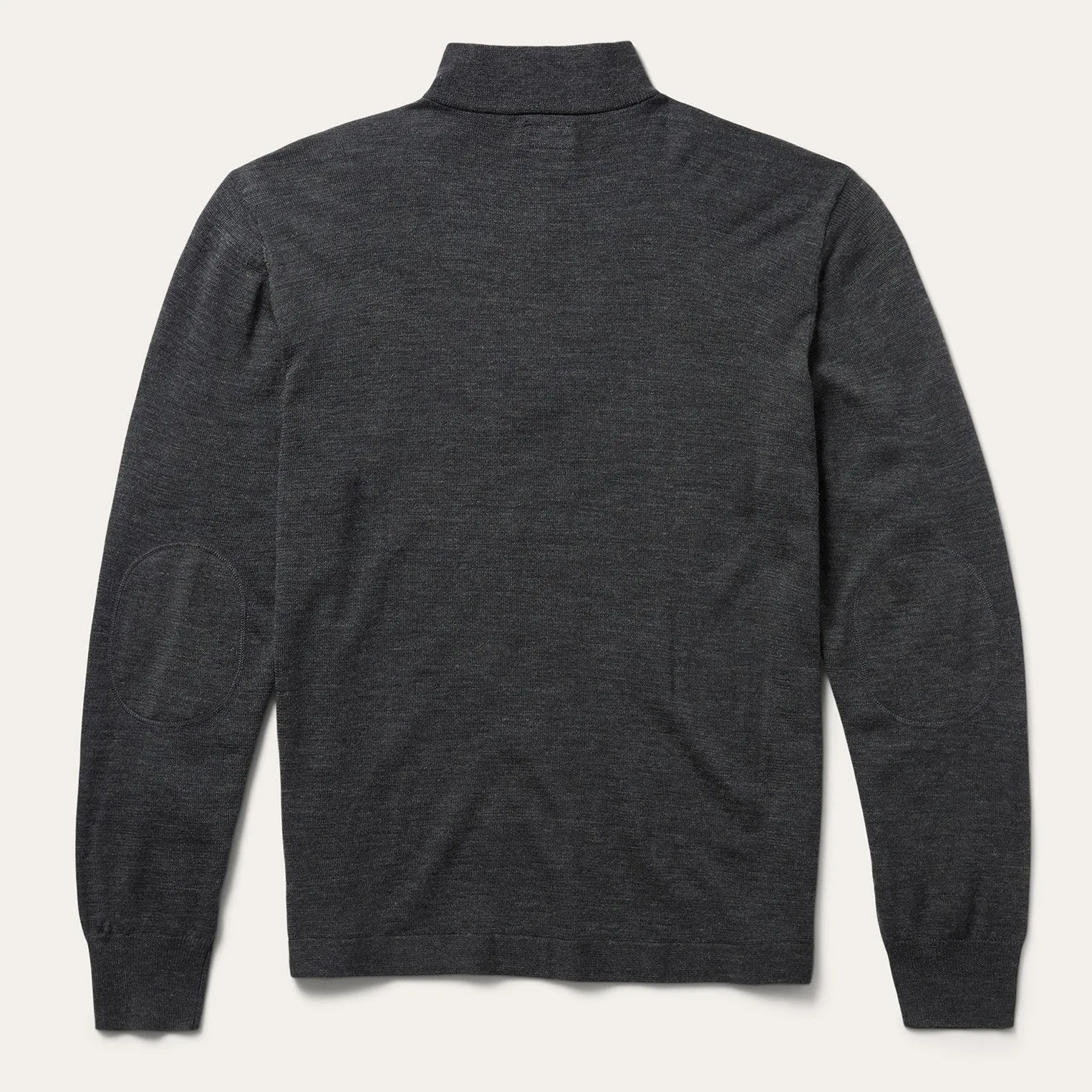 Elbow Patch Knit Sweater in Grey