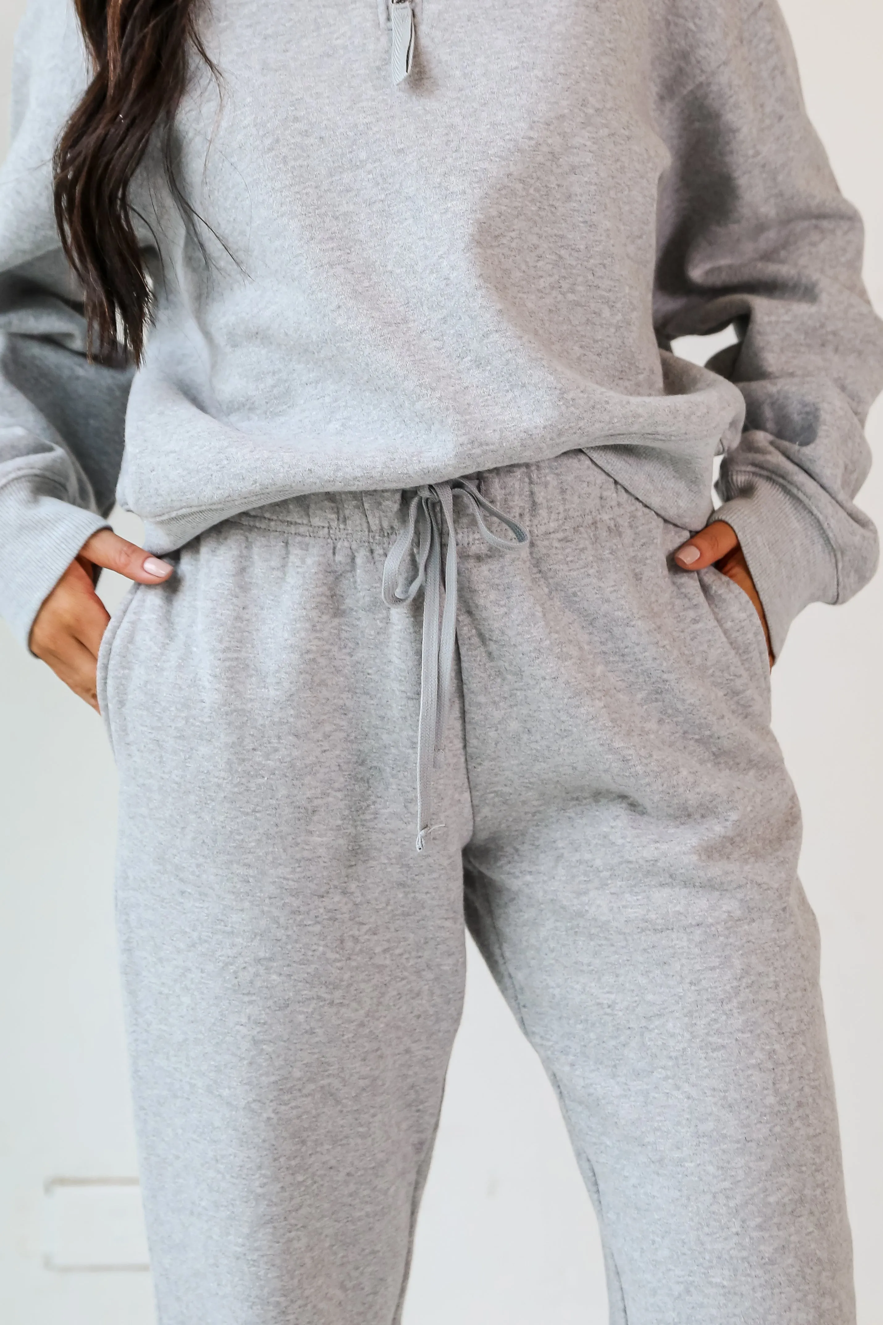 FINAL SALE - Looking To Snuggle Fleece Jogger Sweatpants - DOORBUSTER