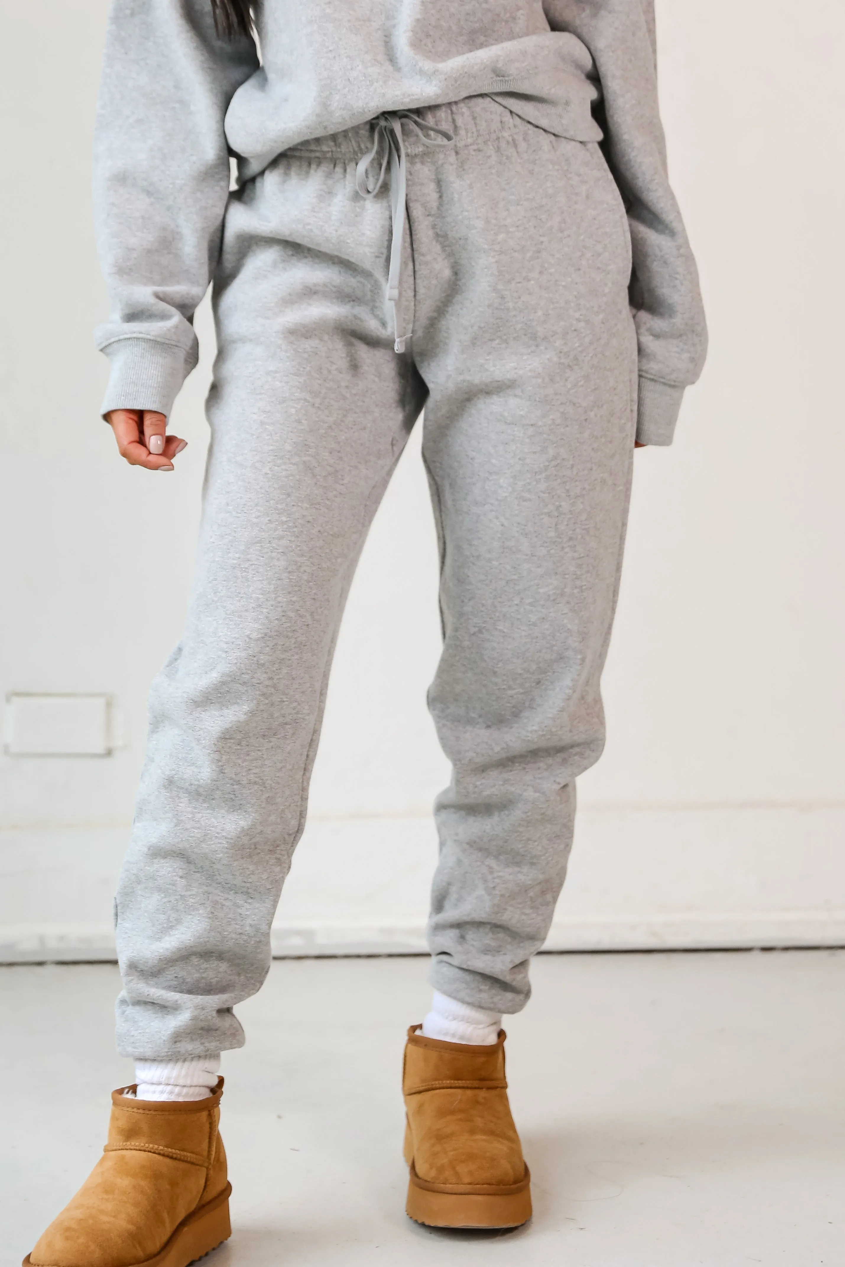 FINAL SALE - Looking To Snuggle Fleece Jogger Sweatpants - DOORBUSTER