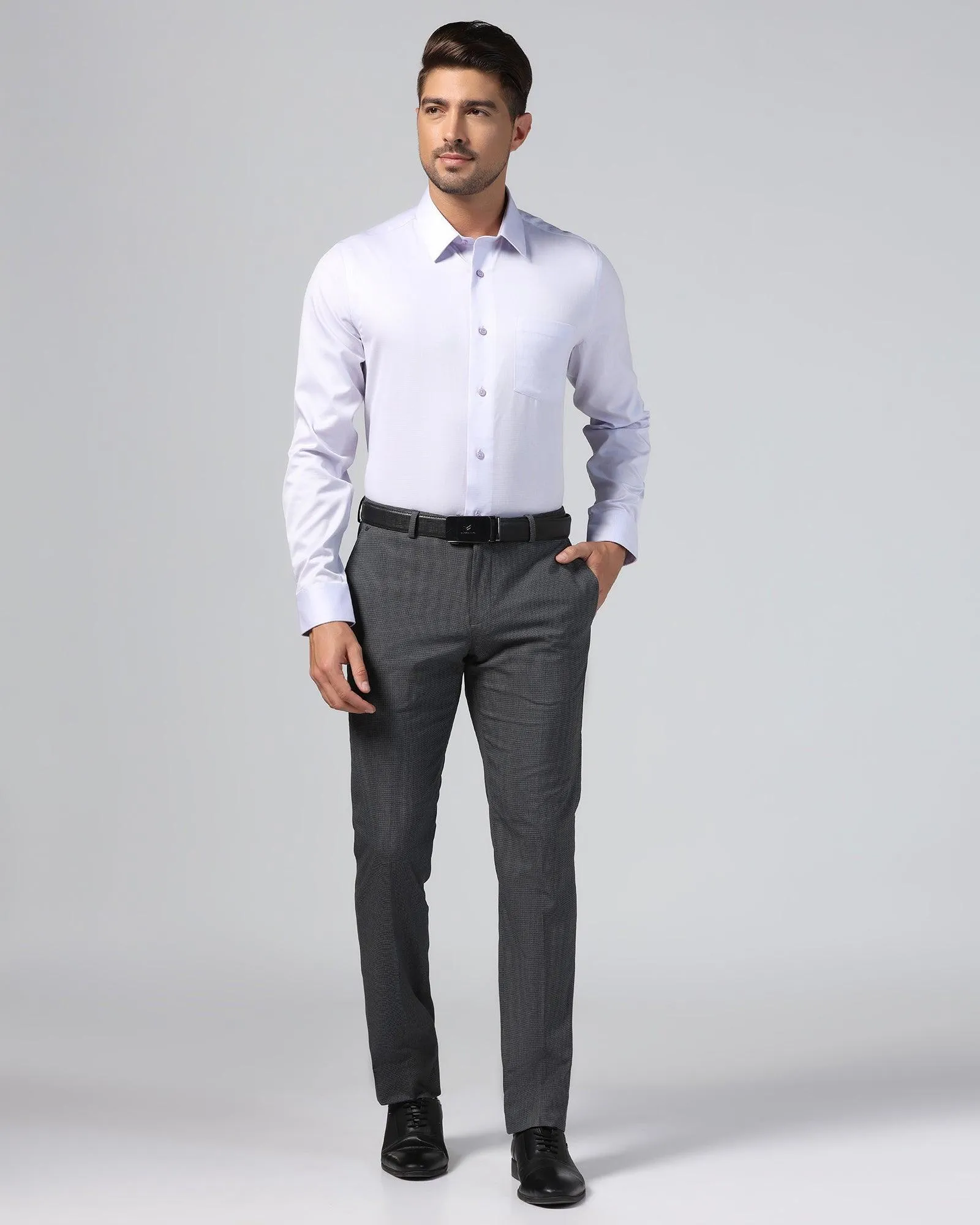 Formal Lavender Textured Shirt - Zach