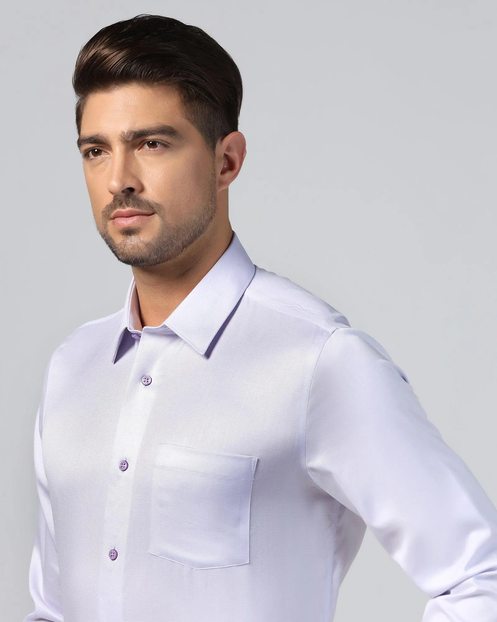 Formal Lavender Textured Shirt - Zach