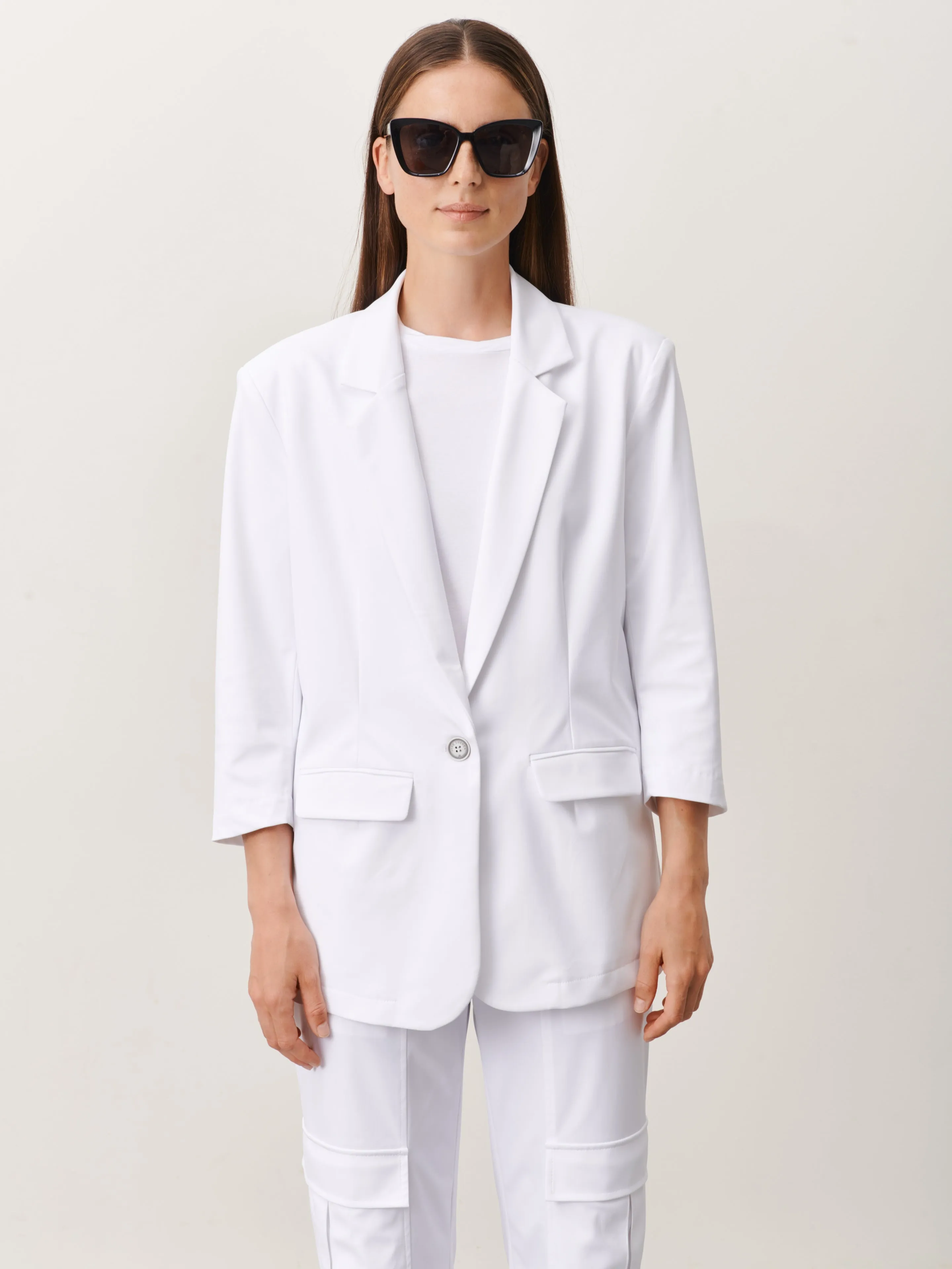 Fring Blazer Technical Jersey | White