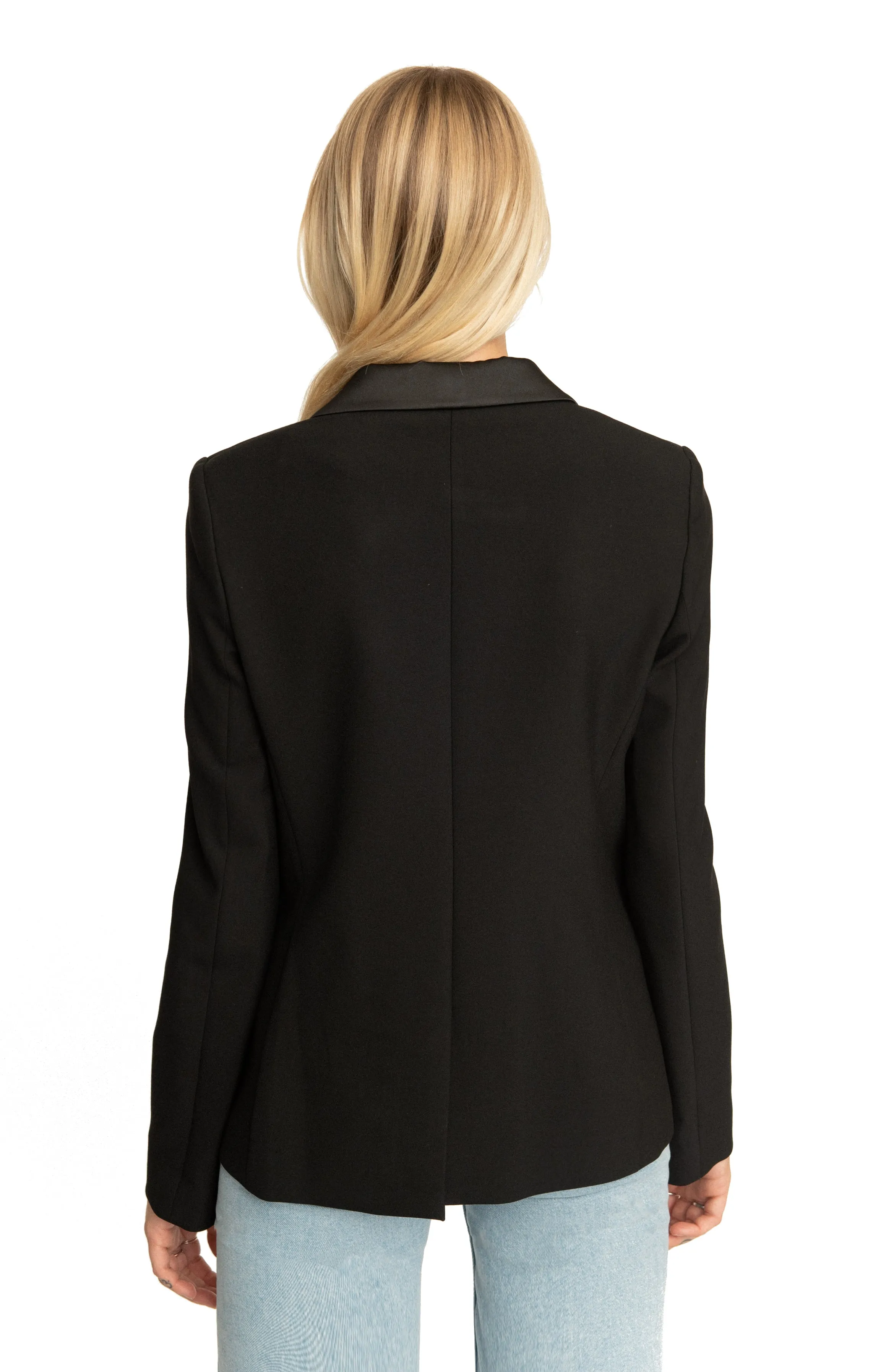 Gaia Single Botton Blazer Black