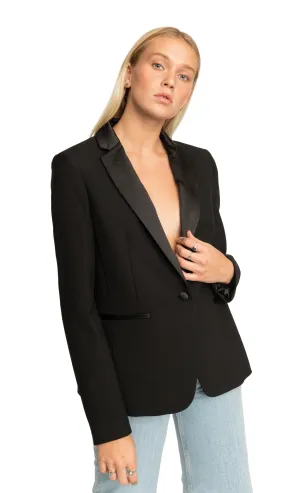 Gaia Single Botton Blazer Black