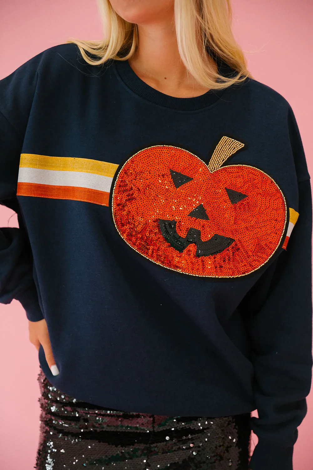 JACK O' LANTERN NAVY PULLOVER