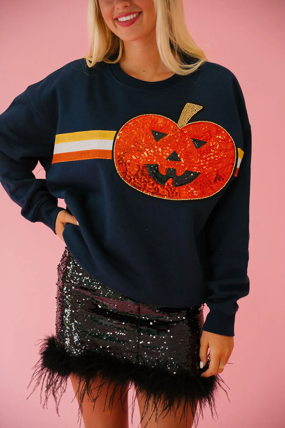 JACK O' LANTERN NAVY PULLOVER