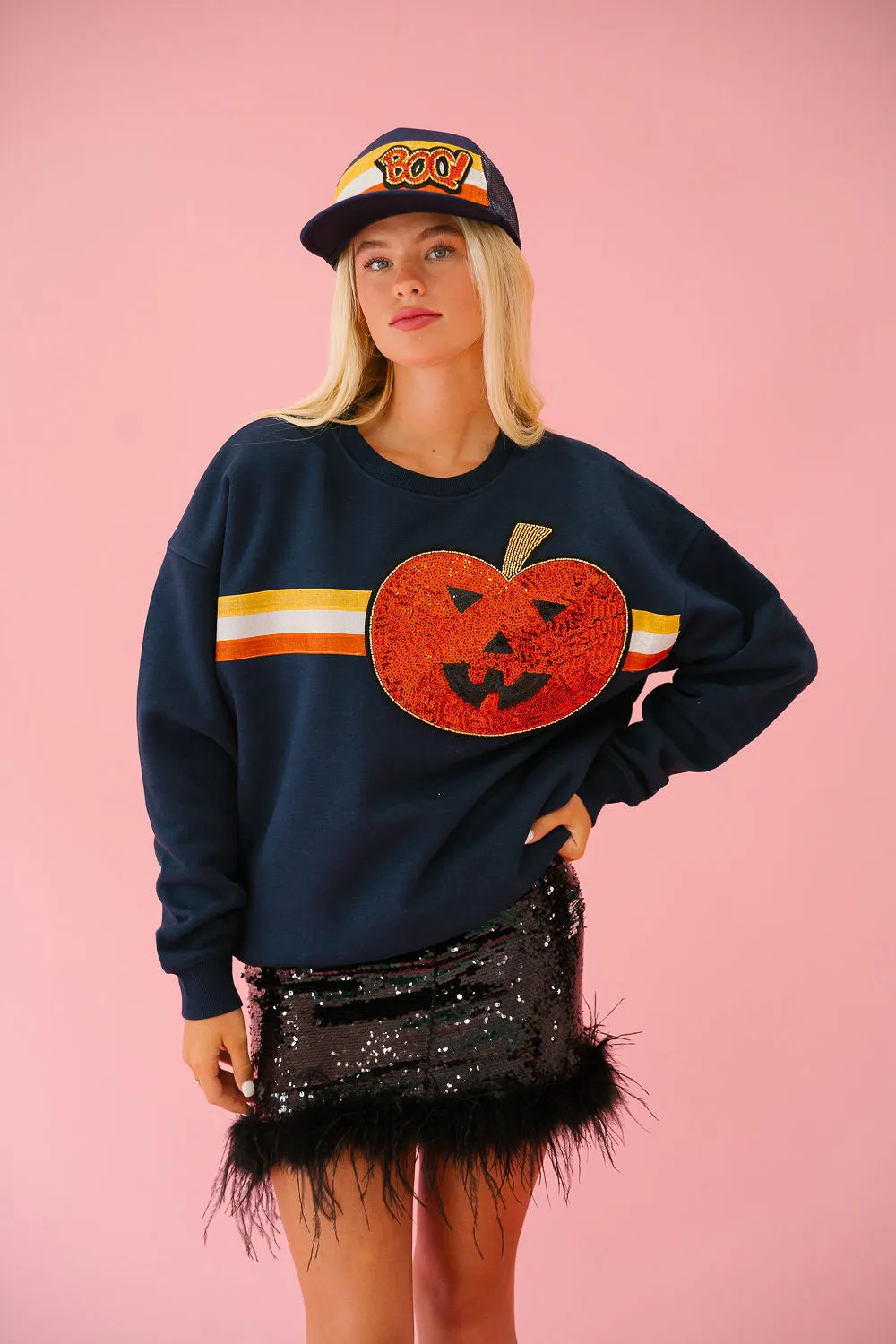 JACK O' LANTERN NAVY PULLOVER