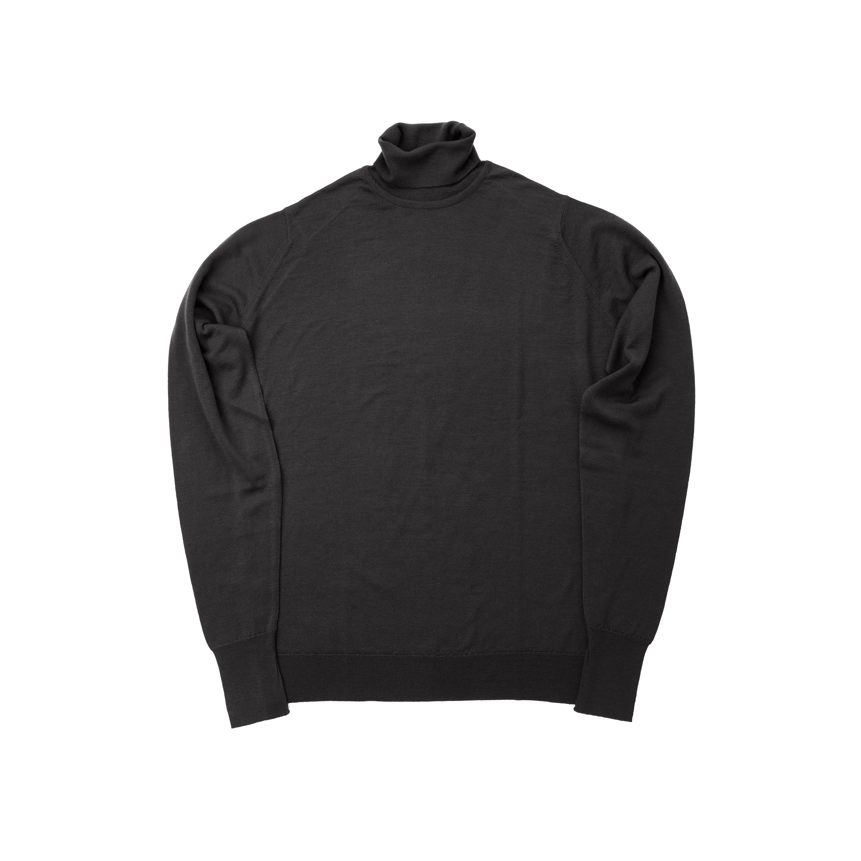 John Smedley Richards Merino Wool Black Pullover