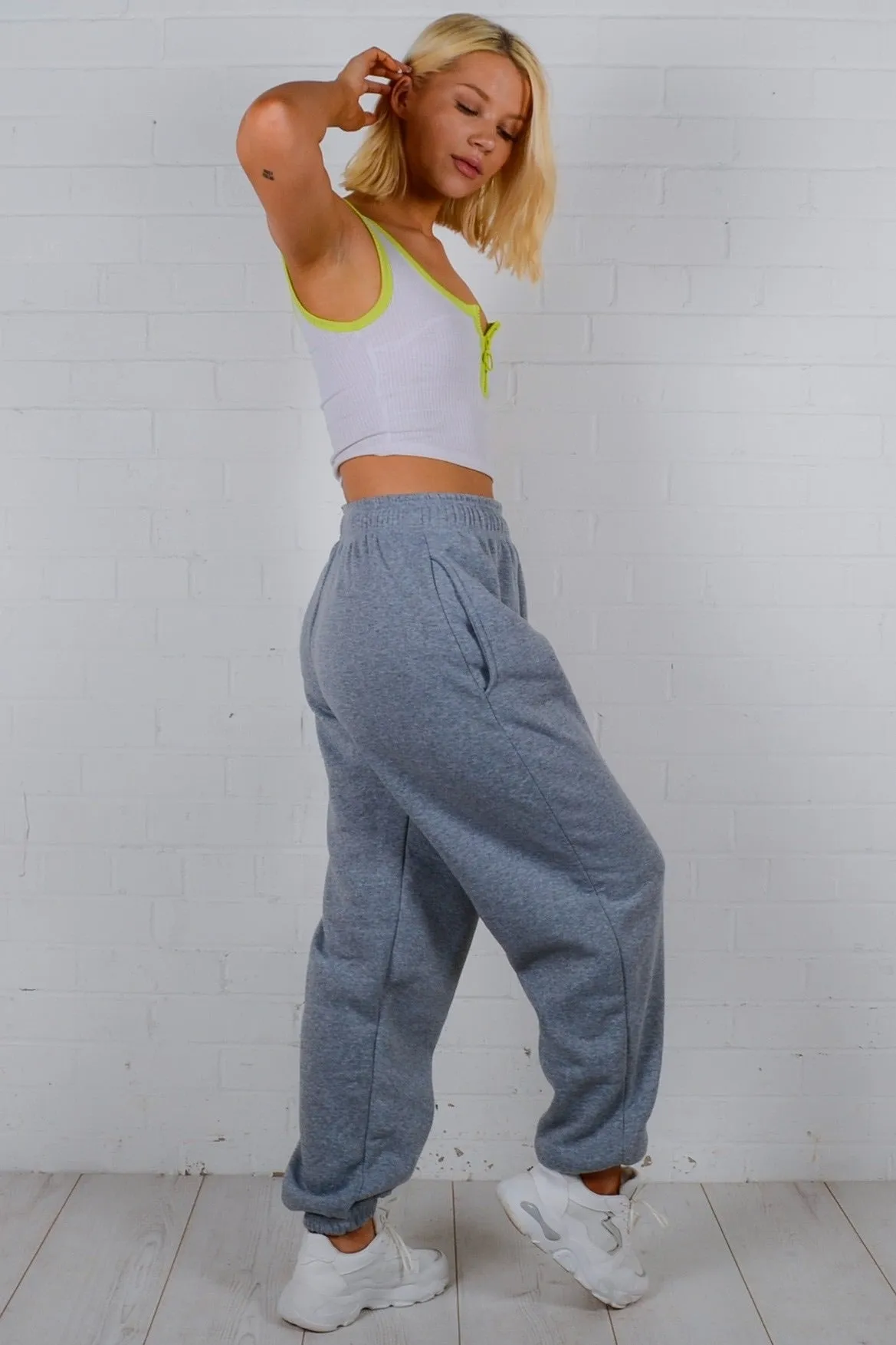 Karla Oversized Grey Joggers Grey