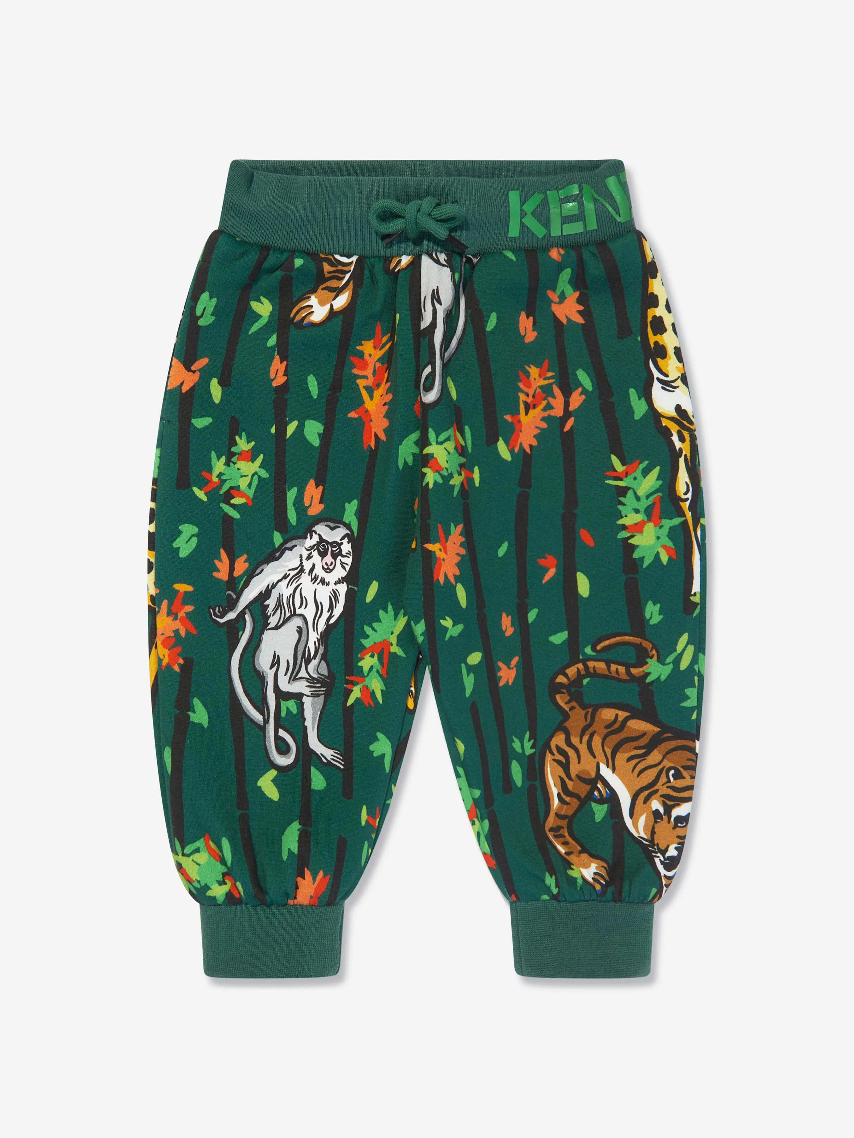 KENZO Baby Boys Jungle Joggers in Green