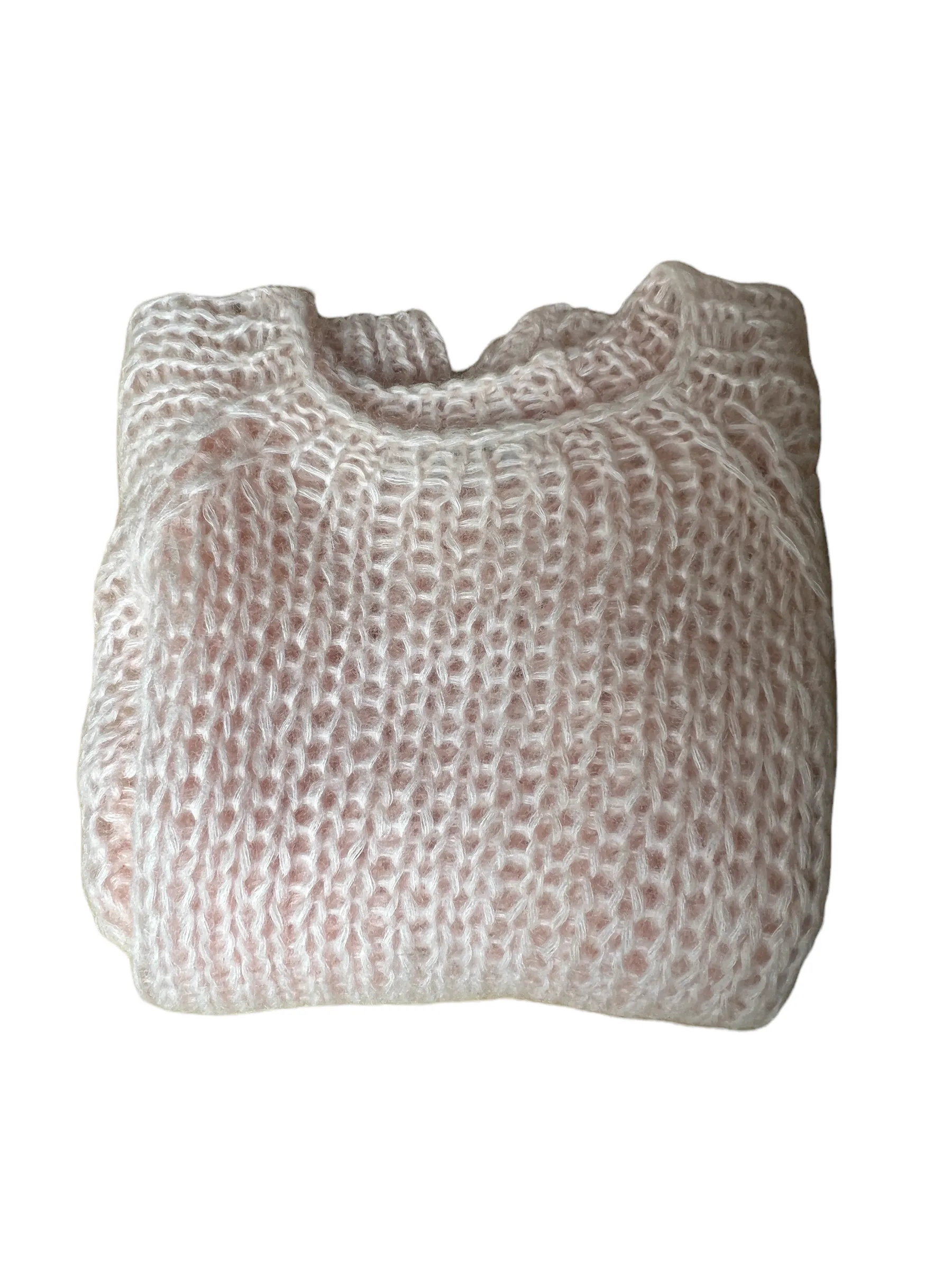 Light Pink Mohair Sweater - S