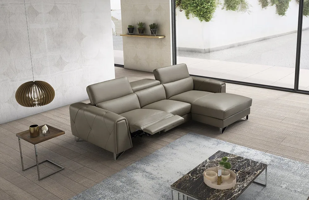 Magic Reclining Leather Sectional