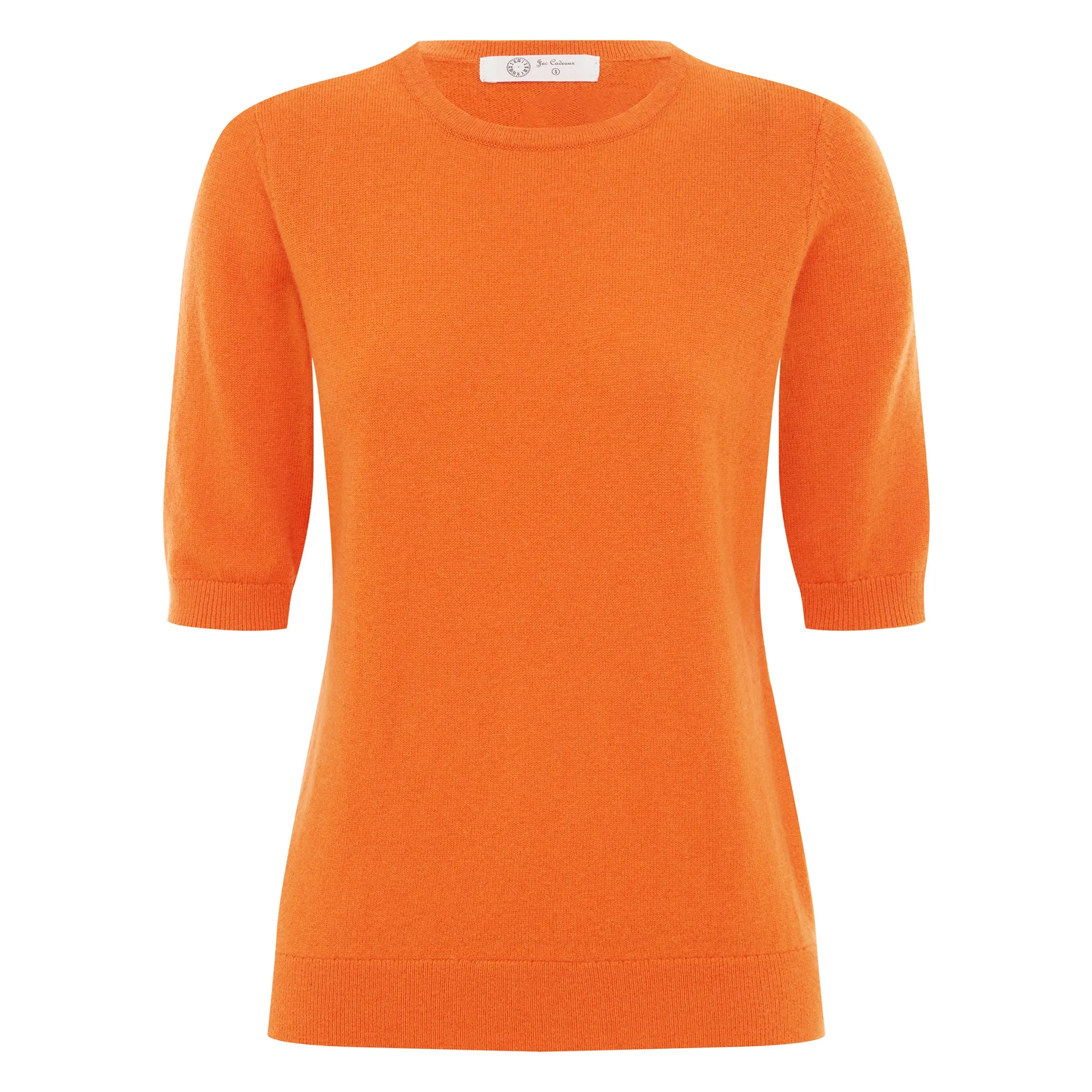 Margaux Knit Top In Cashmere & Wool - ORANGE