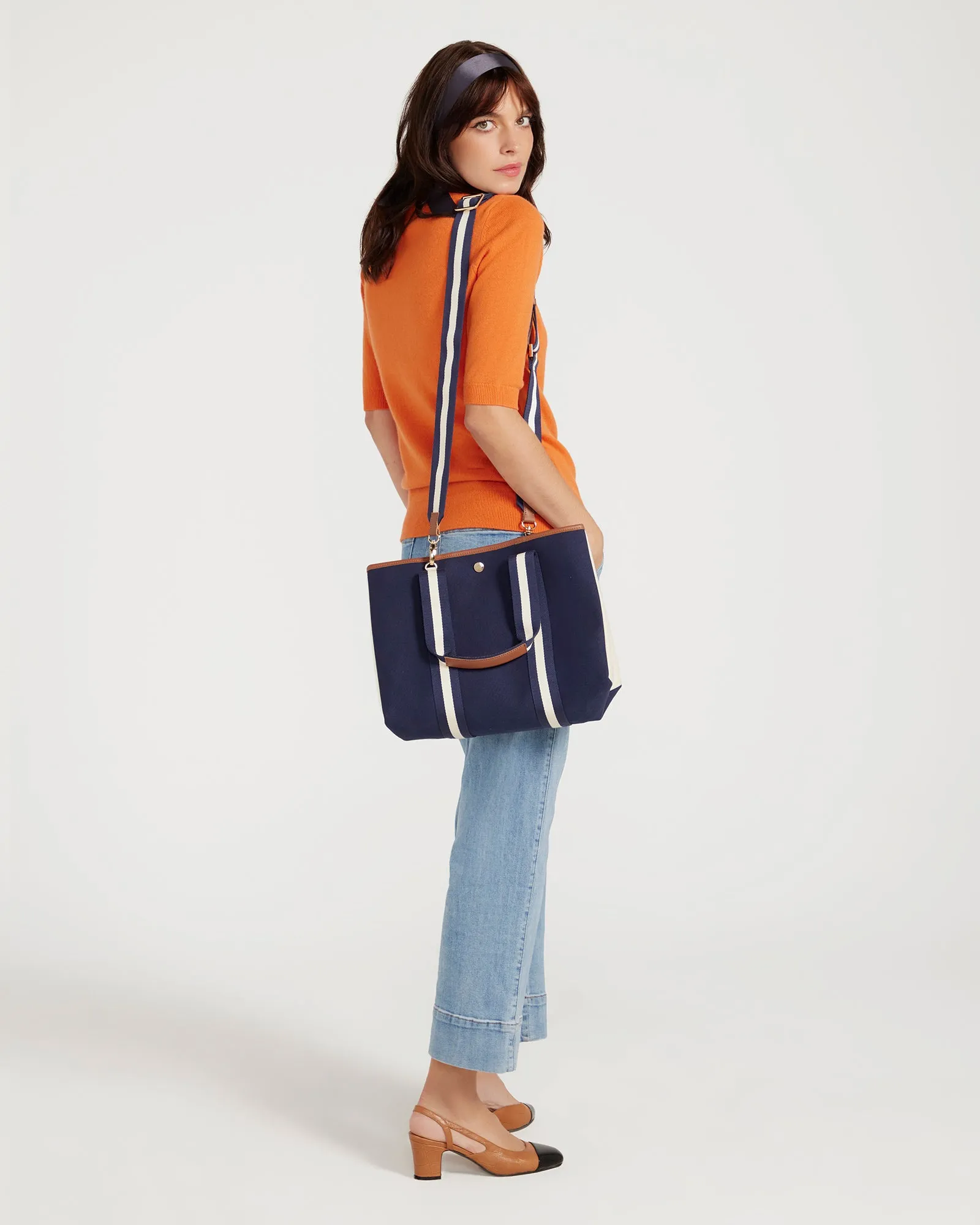 Margaux Knit Top In Cashmere & Wool - ORANGE