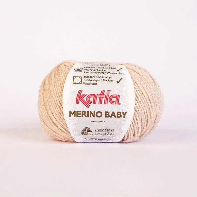 Merino Baby von KATIA 100% Schurwolle weich für Pullover und Jacken stricken