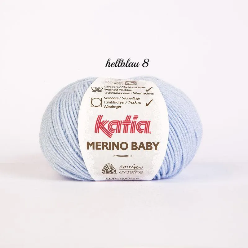 Merino Baby von KATIA 100% Schurwolle weich für Pullover und Jacken stricken