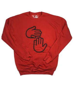 Michigan Hands Crewneck (Brick)