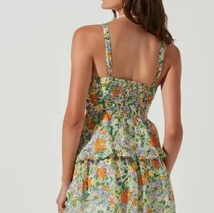 MIDSUMMER FLORAL Stylish TIERED MAXI DRESS