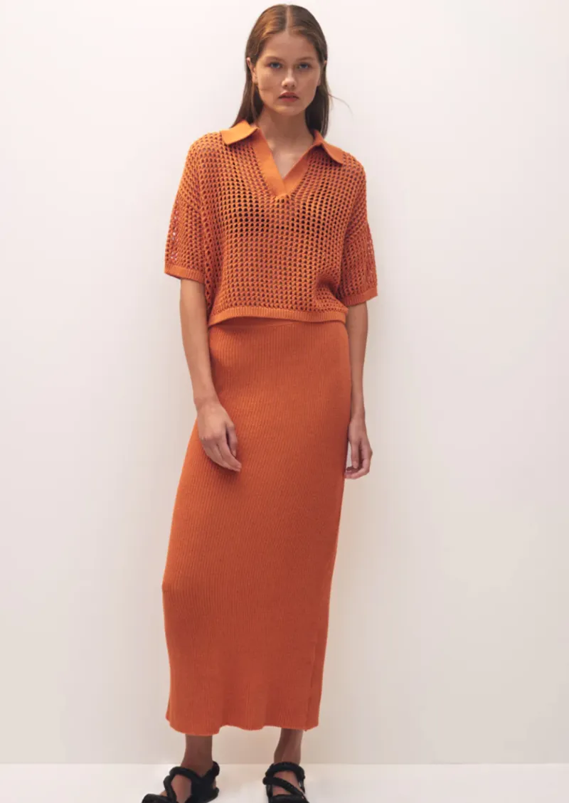 Morrison Ines Knit Skirt Tumeric