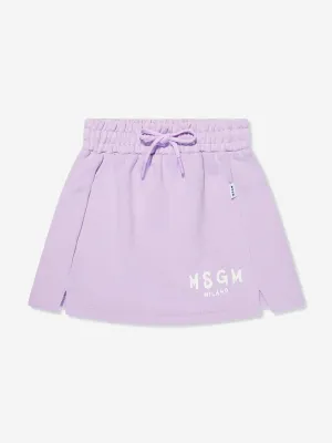 MSGM Girls Fleece Skirt in Lilac