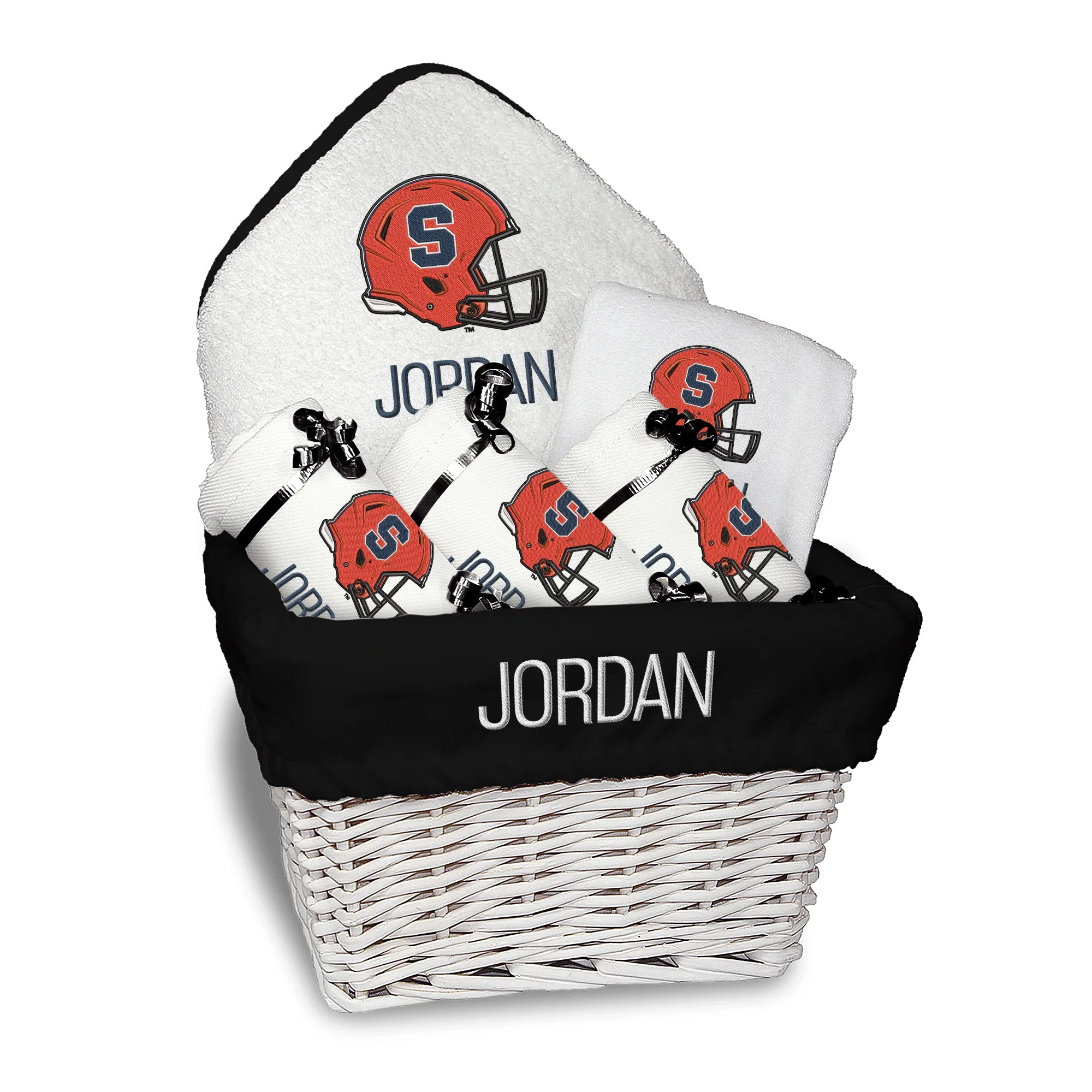 Personalized Syracuse Orange Helmet Medium Basket - 6 Items