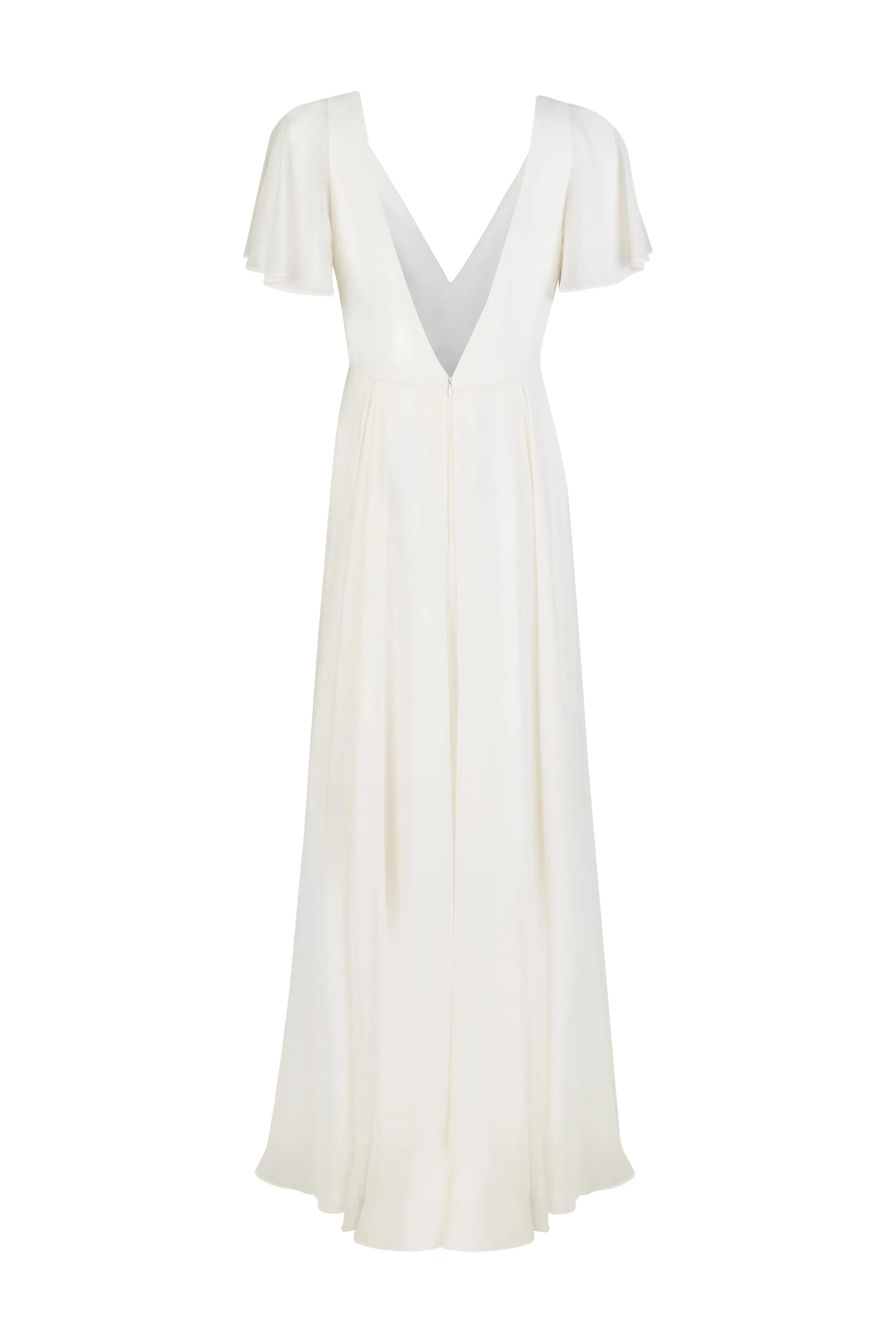 Phoebe Bridesmaid Dress In Ivory Chiffon