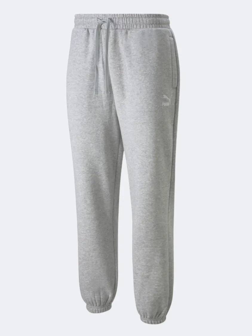 Puma Classics Small Logo Men Lifestyle Pant Light Grey Heather