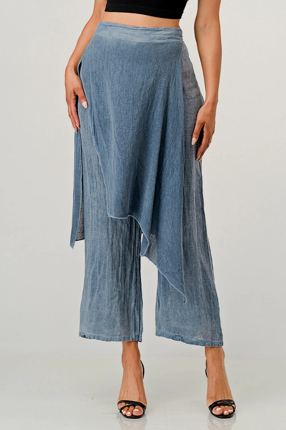 Raw Moda Linen Layered Minna Pants