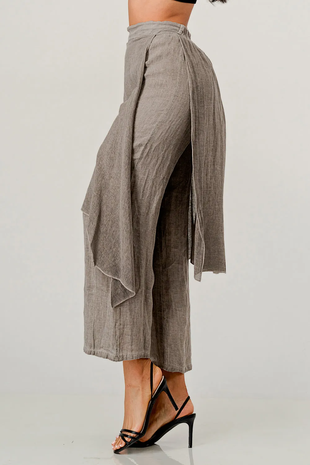 Raw Moda Linen Layered Minna Pants