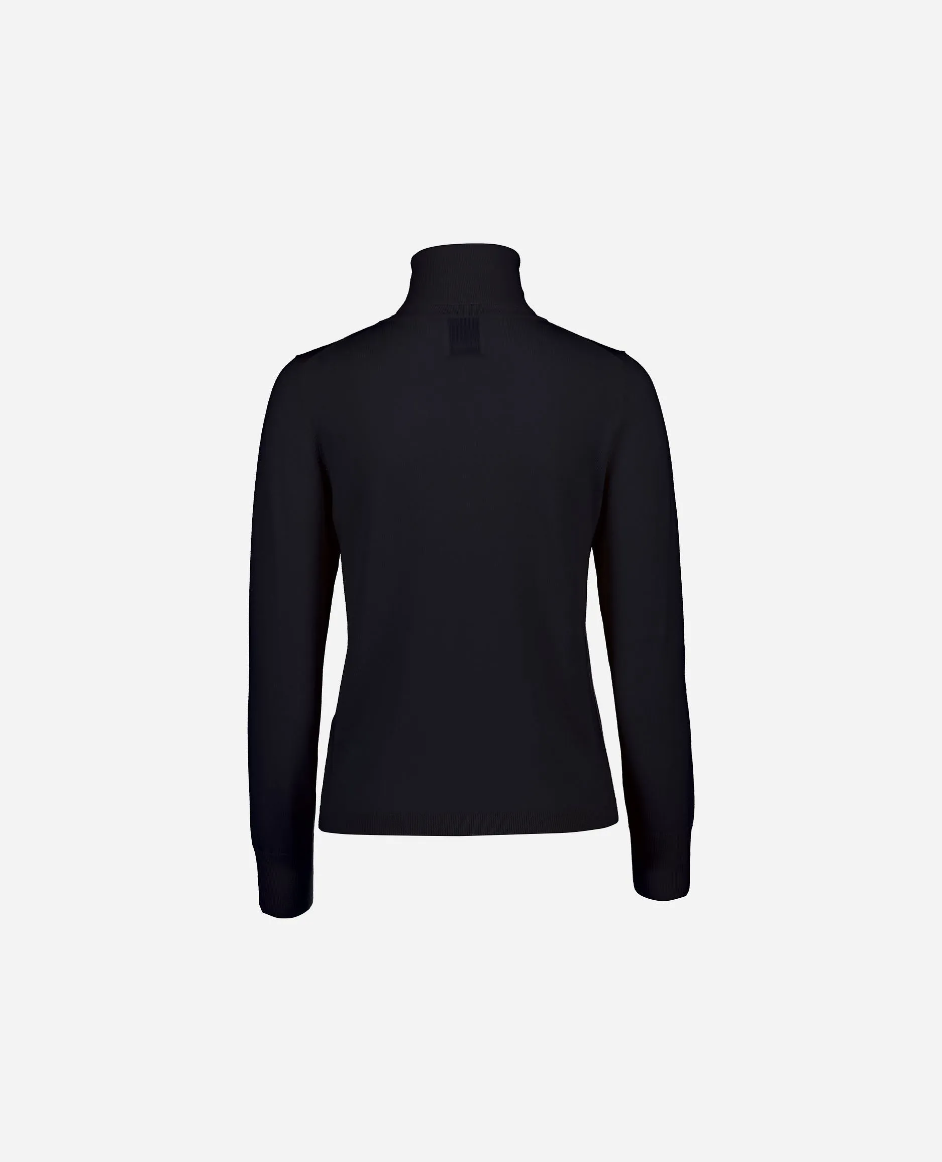 Rollkragen Pullover aus Wolle in Navy