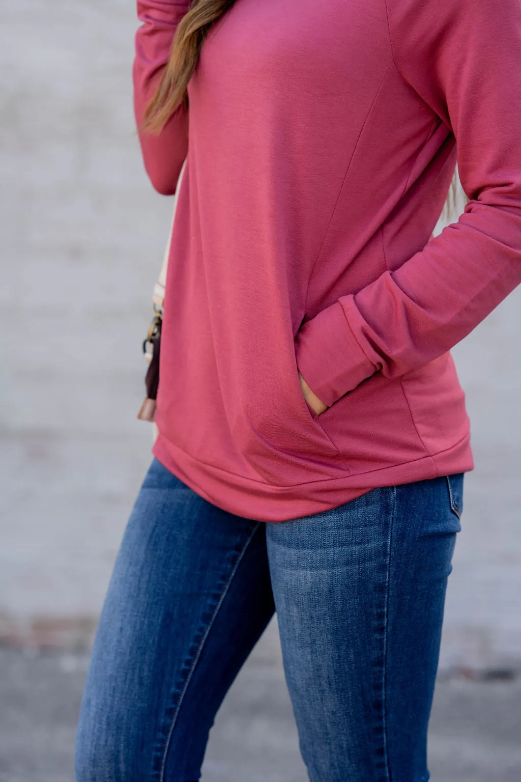 Simple Cowl Neck Sweatshirt