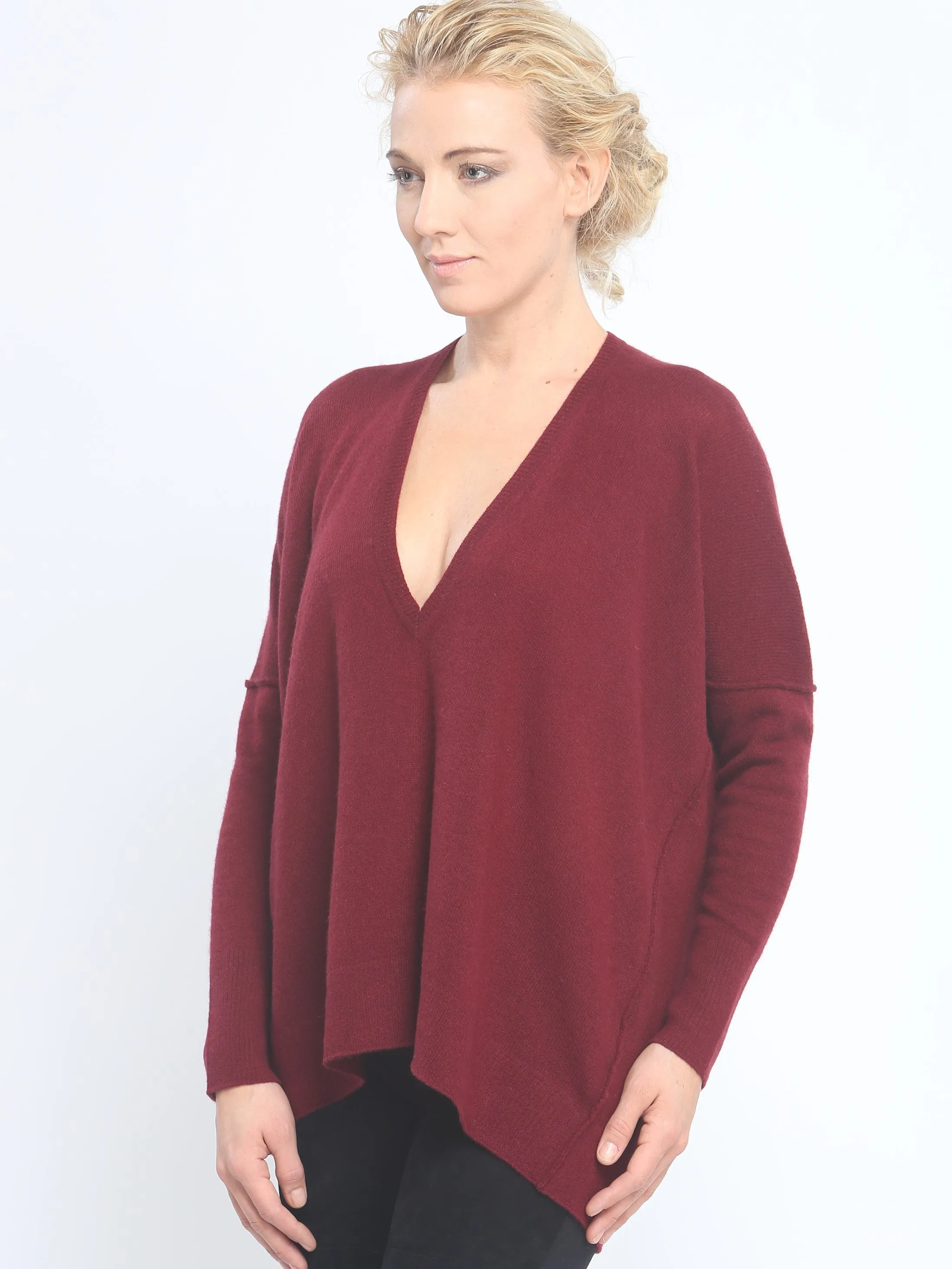 Slouchy V Neck Pullover