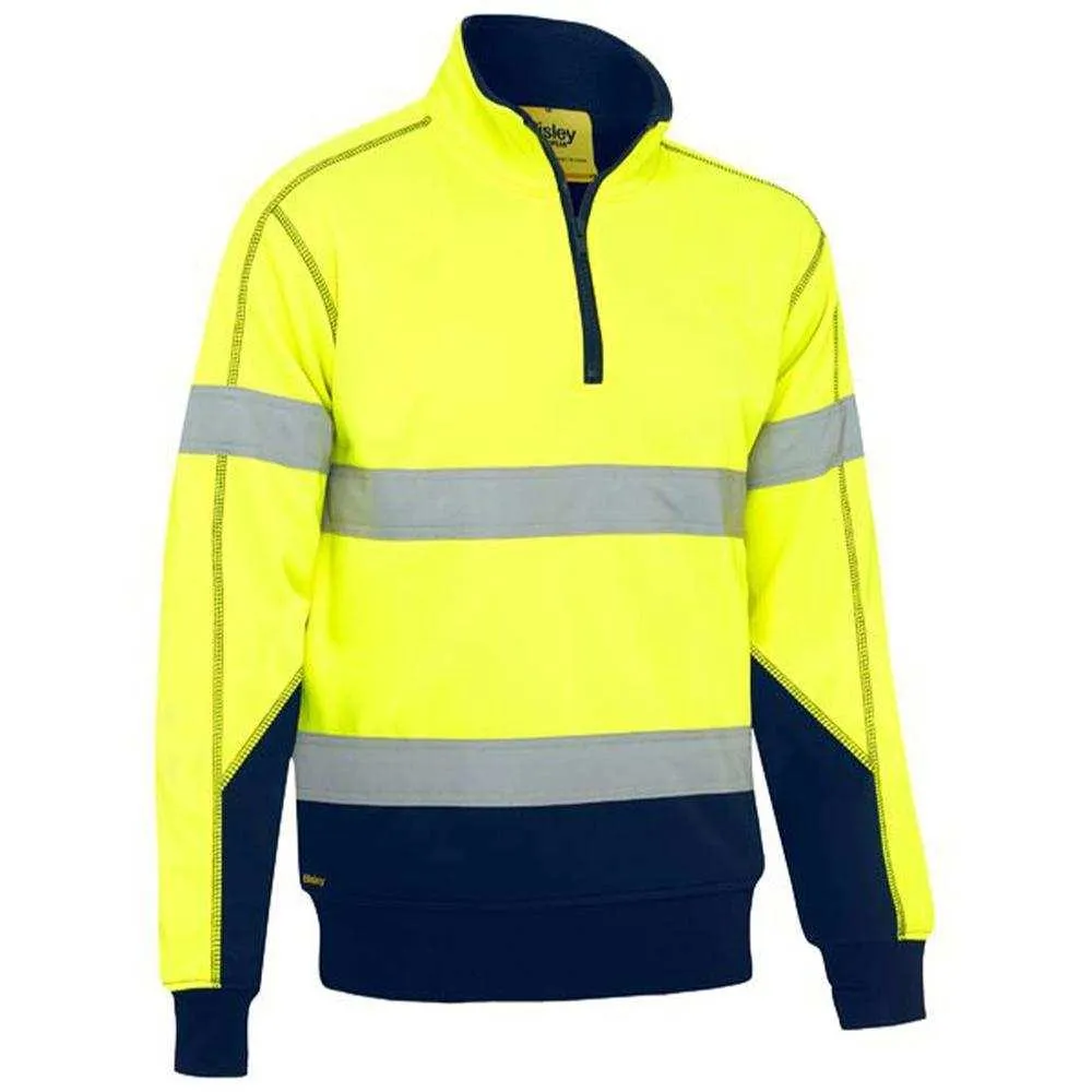 Taped Hi Vis 1/4 Fleece Pullover With Sherpa Lining BK6987T