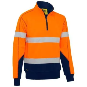 Taped Hi Vis 1/4 Fleece Pullover With Sherpa Lining BK6987T