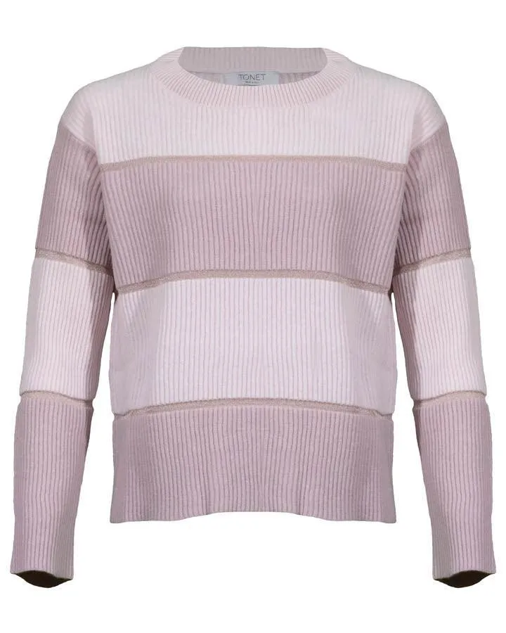 Tonet Two Tone Knit Pullover